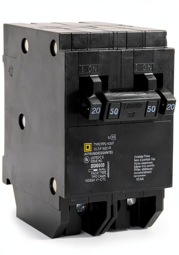 Square D HOMT2020250CP 20A Magnetic Circuit Breaker Black-0
