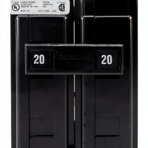 Cutler Hammer BAB2020 20A 2 Pole Circuit Breaker by Eaton Black-0