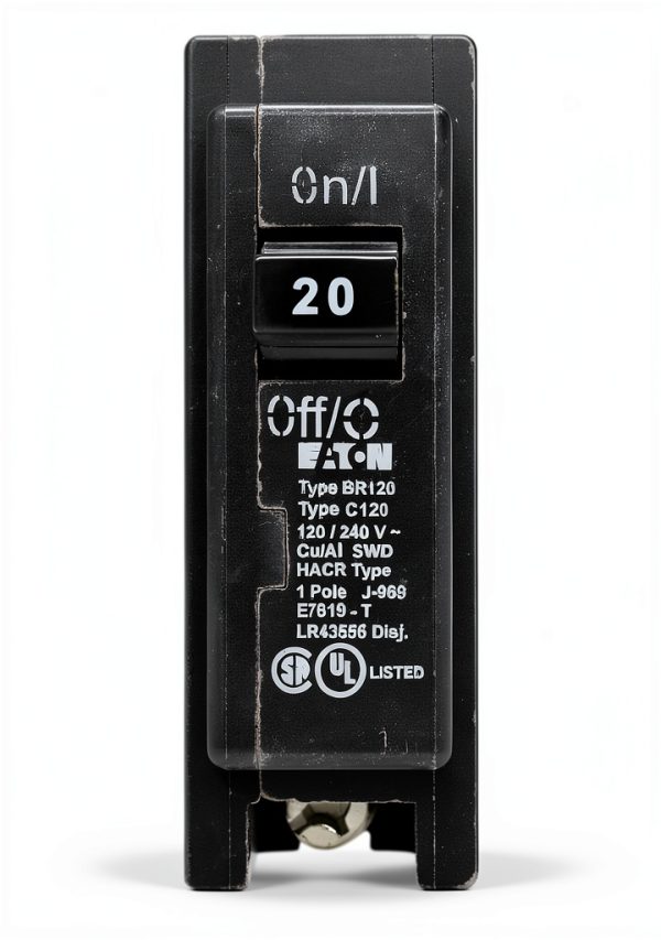 Eaton Cutler-Hammer BR120 20A Circuit Breaker 10-Pack Black-0