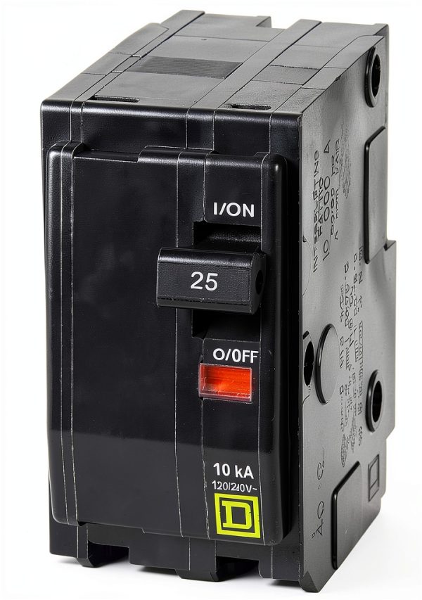 Square D QO225CP 25A Circuit Breaker Black-6