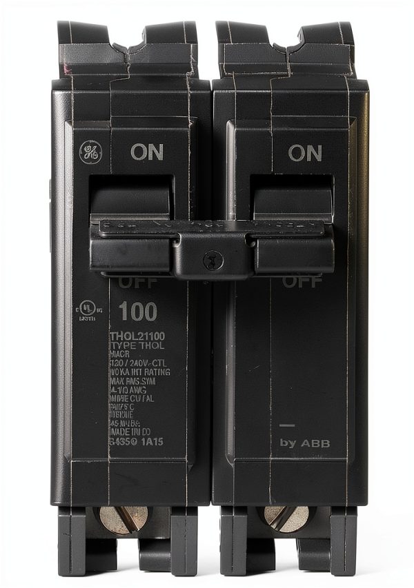 ABB Q-Line THQL21100 100A Double Pole Circuit Breaker for 120/240VAC-0