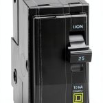 Square D QO225CP 25A Circuit Breaker Black-0
