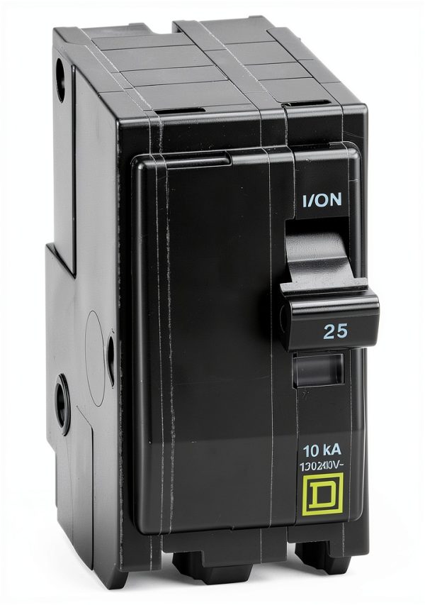 Square D QO225CP 25A Circuit Breaker Black-0