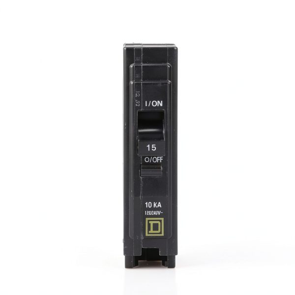 Genuine Square D QO115 QO 15 Amp Circuit Breaker Kit (2 Pack), Single Pole, 15A, 120V, 10kAIC, Plug-in for QO Load Centers & Panel Box, Visi-Trip, New Replacement-2