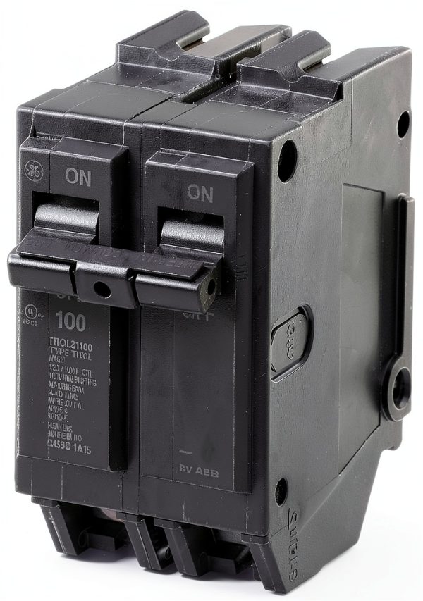 ABB Q-Line THQL21100 100A Double Pole Circuit Breaker for 120/240VAC-1
